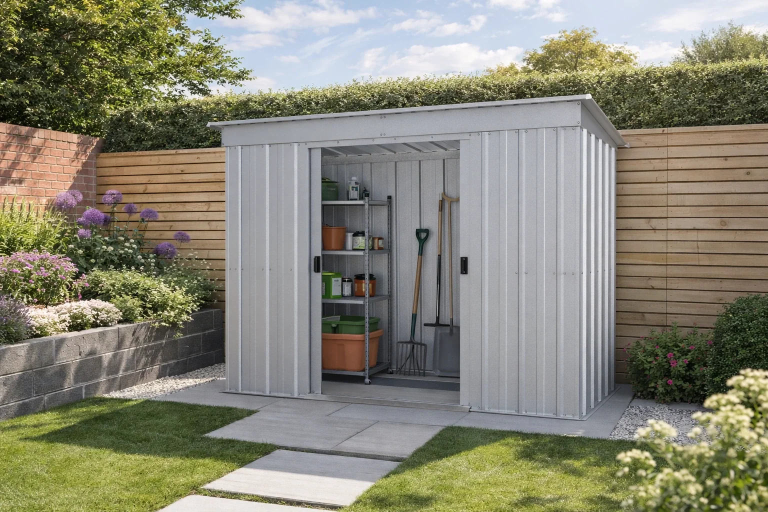 Yardmaster 8x4 Store-All Galvanised Steel Pent Shed